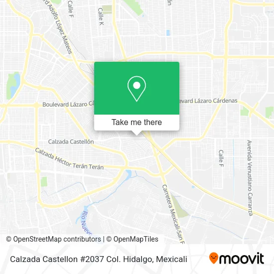Mapa de Calzada Castellon #2037 Col. Hidalgo
