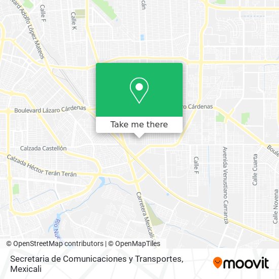 Secretaria de Comunicaciones y Transportes map