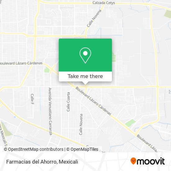 Farmacias del Ahorro map