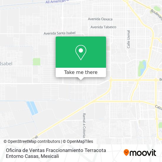 Mapa de Oficina de Ventas Fraccionamiento Terracota Entorno Casas