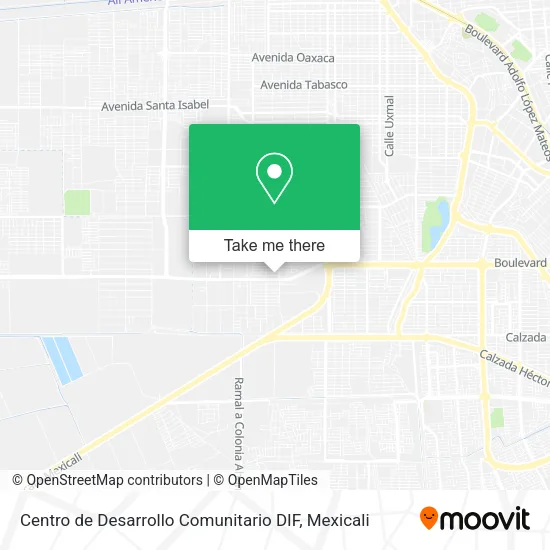 Mapa de Centro de Desarrollo Comunitario DIF