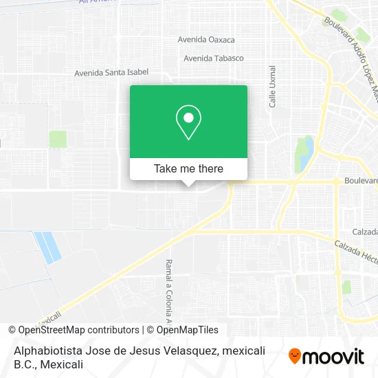 Mapa de Alphabiotista Jose de Jesus Velasquez, mexicali B.C.