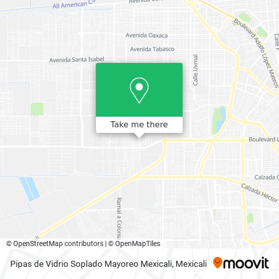 Pipas de Vidrio Soplado Mayoreo Mexicali map