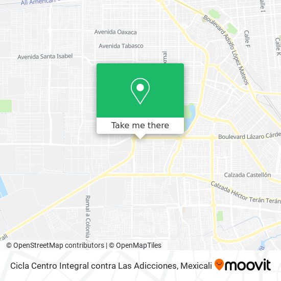 Cicla Centro Integral contra Las Adicciones map