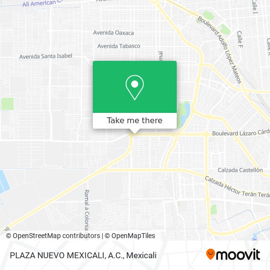 PLAZA NUEVO MEXICALI, A.C. map