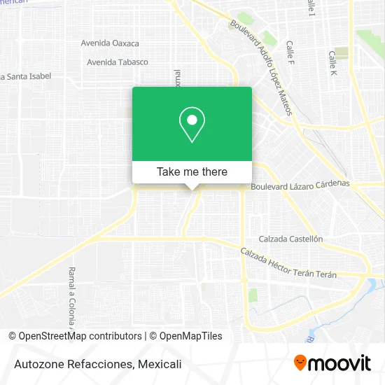 Autozone Refacciones map