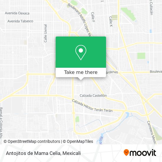Mapa de Antojitos de Mama Celia