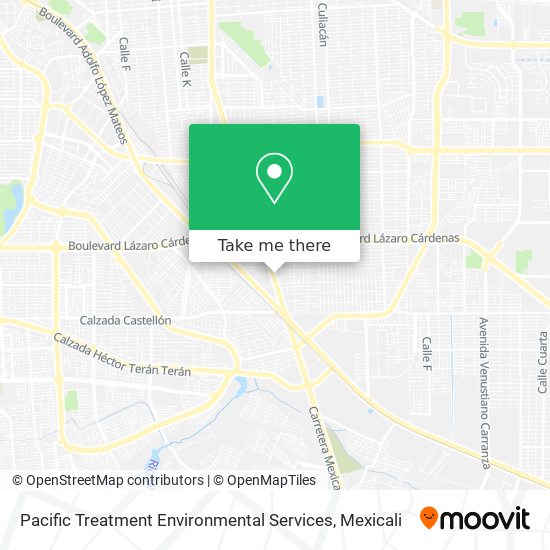 Mapa de Pacific Treatment Environmental Services