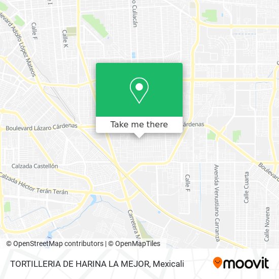 Mapa de TORTILLERIA DE HARINA LA MEJOR