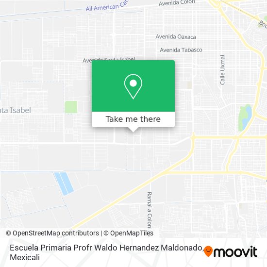 Mapa de Escuela Primaria Profr Waldo Hernandez Maldonado