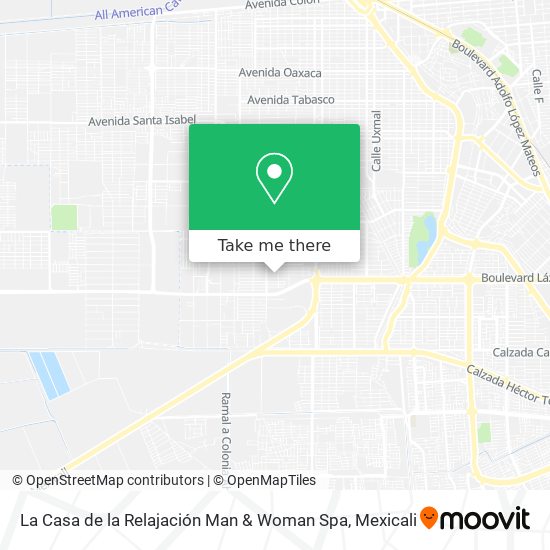 La Casa de la Relajación Man & Woman Spa map