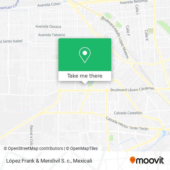 Mapa de López Frank & Mendivil S. c.