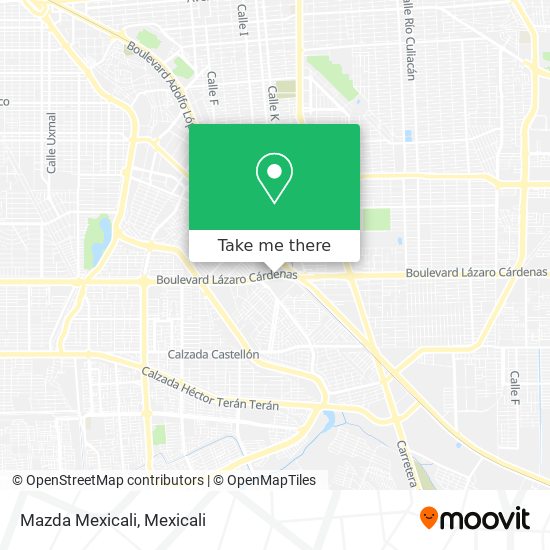Mapa de Mazda Mexicali