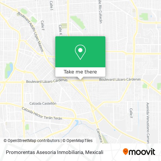 Mapa de Promorentas Asesoria Inmobiliaria