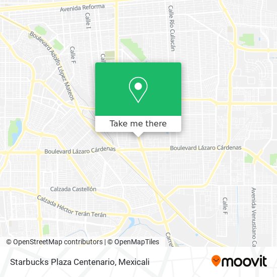 Starbucks Plaza Centenario map