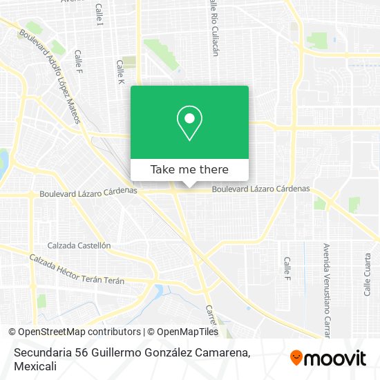 Secundaria 56 Guillermo González Camarena map