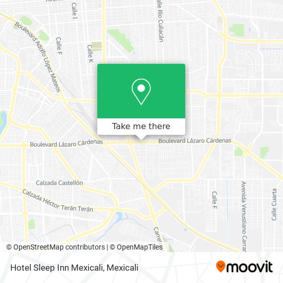 Mapa de Hotel Sleep Inn Mexicali