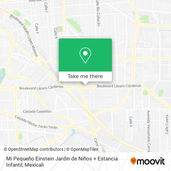 Mapa de Mi Pequeño Einstein Jardín de Niños + Estancia Infantil