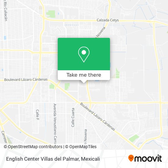 English Center Villas del Palmar map