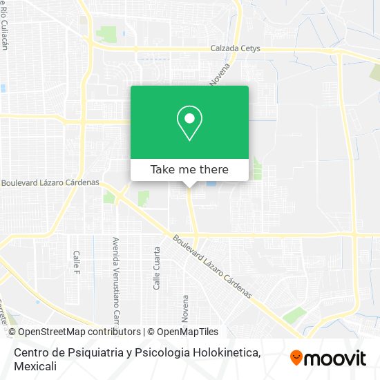Mapa de Centro de Psiquiatria y Psicologia Holokinetica