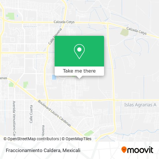 Mapa de Fraccionamiento Caldera