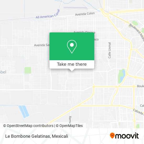 Mapa de Le Bombone Gelatinas