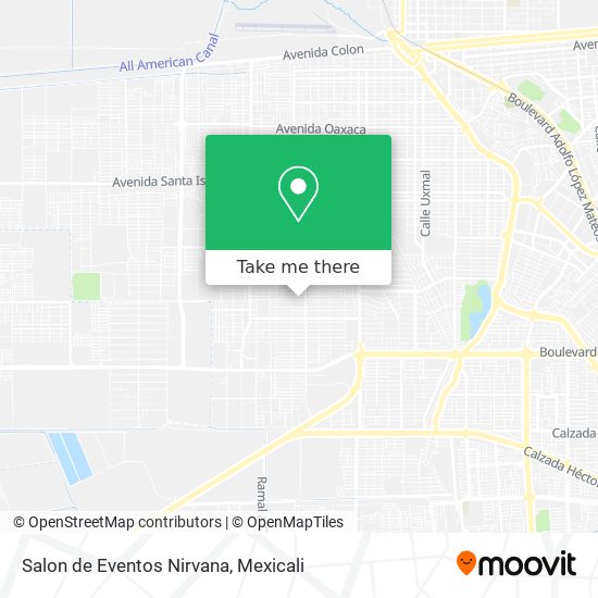 Mapa de Salon de Eventos Nirvana