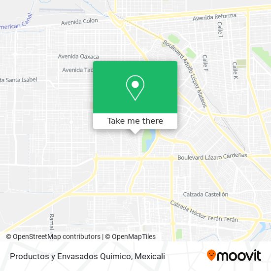 Productos y Envasados Quimico map