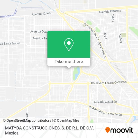 Mapa de MATYBA CONSTRUCCIONES, S. DE R.L. DE C.V.