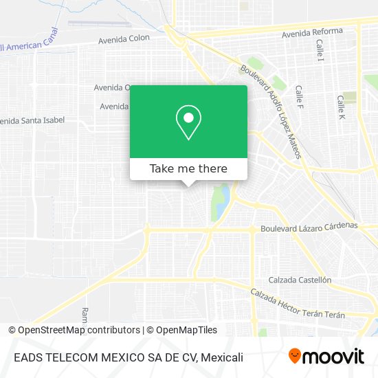 EADS TELECOM MEXICO SA DE CV map