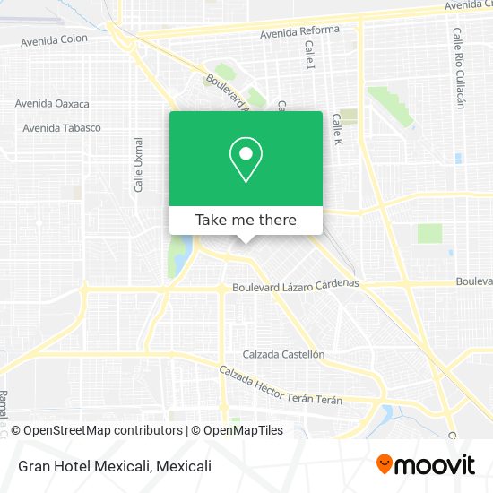 Mapa de Gran Hotel Mexicali