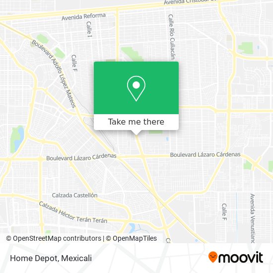 Home Depot map