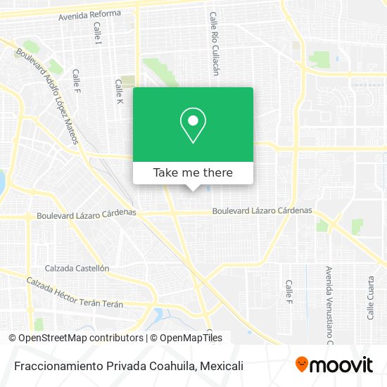 Fraccionamiento Privada Coahuila map