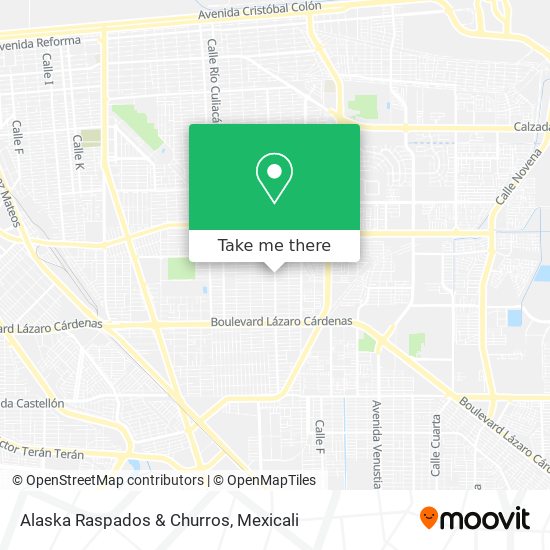 Alaska Raspados & Churros map