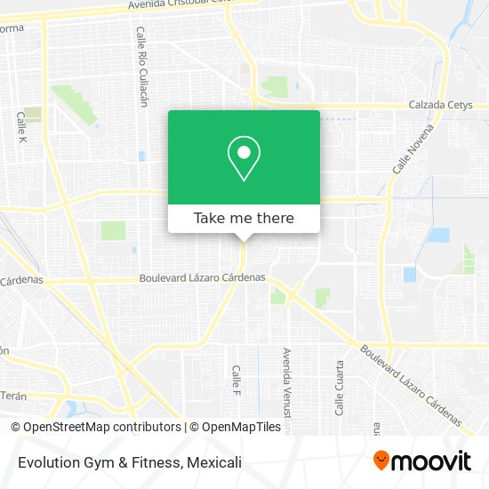 Evolution Gym & Fitness map