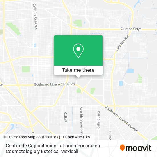 Centro de Capacitación Latinoamericano en Cosmétologia y Estetica map