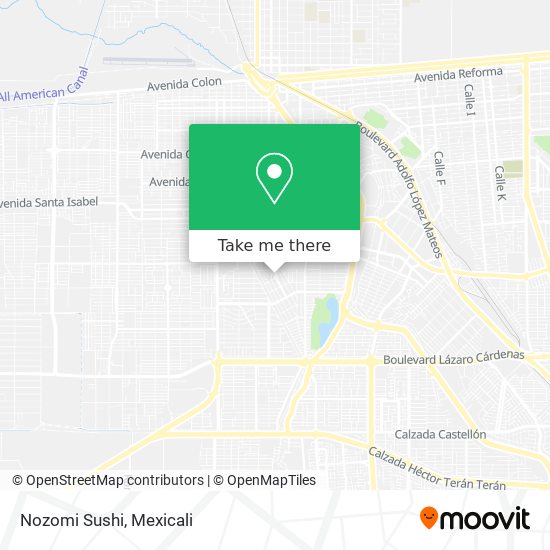 Nozomi Sushi map