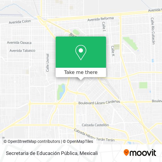 Secretaria de Educación Pública map