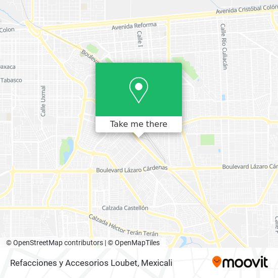 Refacciones y Accesorios Loubet map