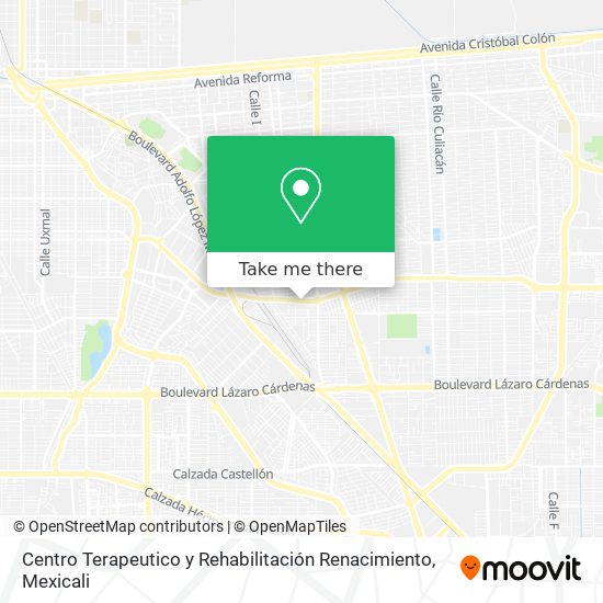 Mapa de Centro Terapeutico y Rehabilitación Renacimiento