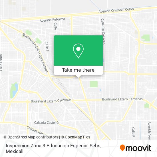 Mapa de Inspeccion Zona 3 Educacion Especial Sebs