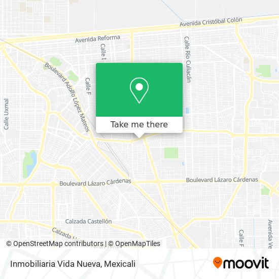 Mapa de Inmobiliaria Vida Nueva