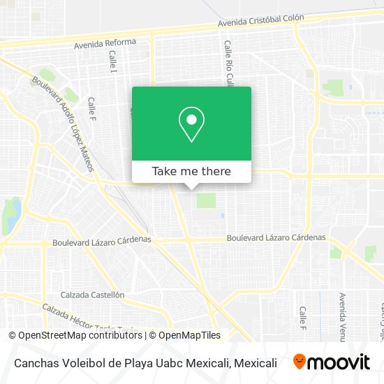 Mapa de Canchas Voleibol de Playa Uabc Mexicali