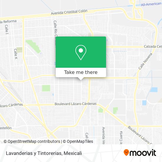 Lavanderias y Tintorerias map