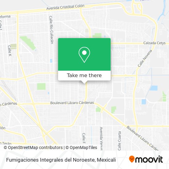 Fumigaciones Integrales del Noroeste map