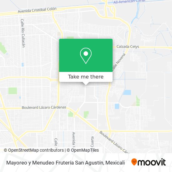 Mapa de Mayoreo y Menudeo Frutería San Agustín