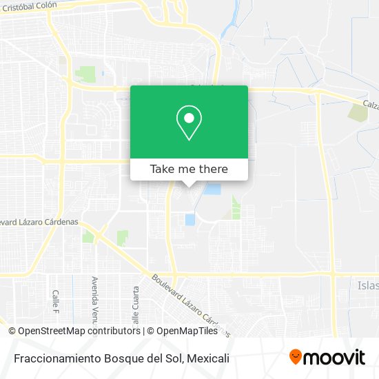 Fraccionamiento Bosque del Sol map