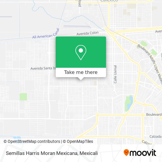 Semillas Harris Moran Mexicana map