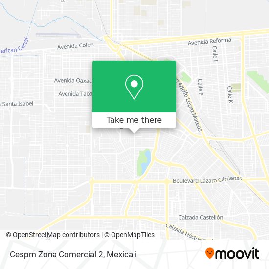 Cespm Zona Comercial 2 map