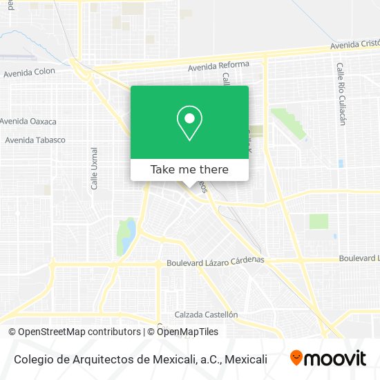 Colegio de Arquitectos de Mexicali, a.C. map